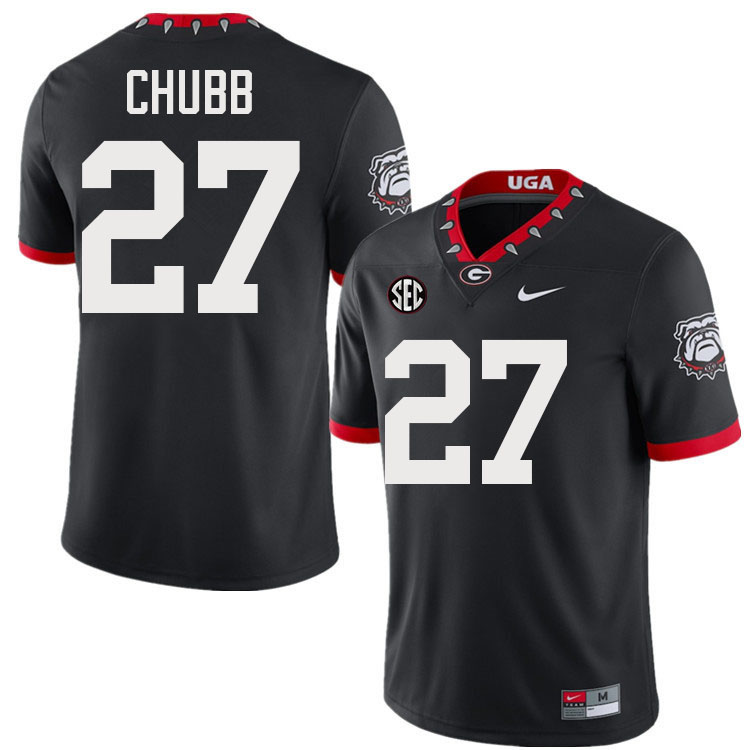 Nick Chubb Georgia Jersey,University Of Georgia Bulldogs Football Jersey,Uniforms,Gears-Throwback